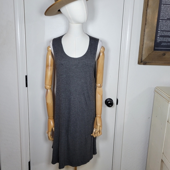 We The Free Free People Oversized Gray Tank Dress Size Medium - Picture 1 of 11